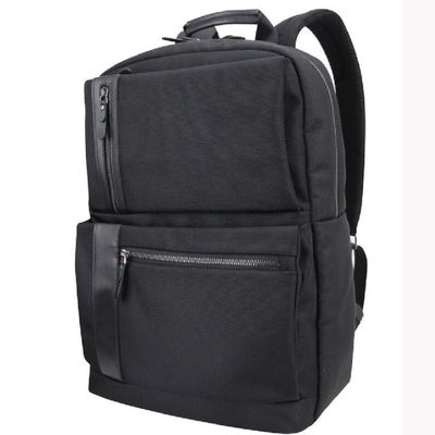 negro de nylon del bolso de la mochila del ordenador portátil del negocio de la escuela de la universidad del viaje 15.6inch