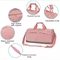 Petate impermeable personalizado con compartimentos para zapatos Gym Pink Dance Bag