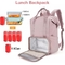Prenda impermeable suave multifuncional del bolso de encargo de Logo Women Insulated Cooler Lunch