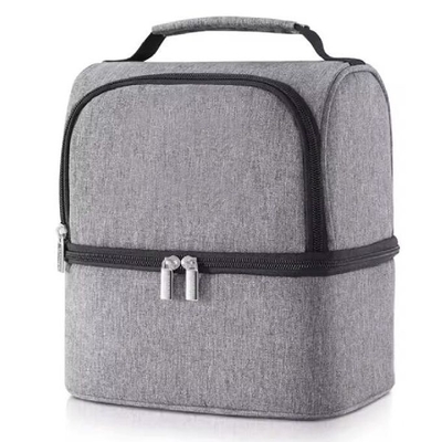 Bolsa de refrigeración aislada de oxford a prueba de agua de aluminio de doble cubierta bolsa de almuerzo