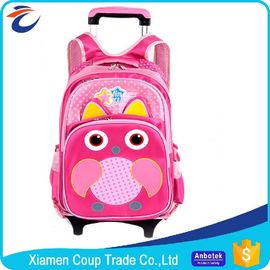 bolso promocional de la carretilla de los niños de las mochilas de los productos del poliéster 600D para los estudiantes de la escuela