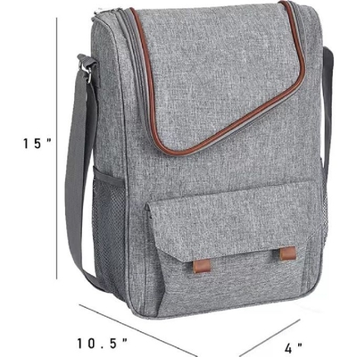 Bolsa de refrigeración de vino aislada e impermeable para 3 botellas de vino