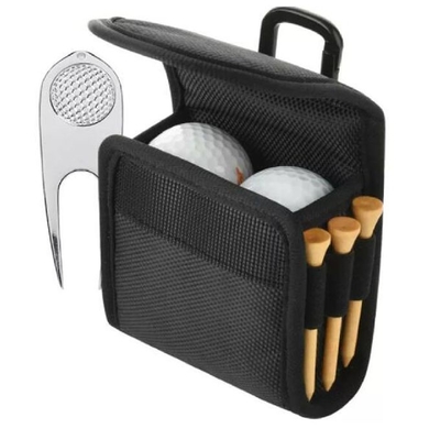 Bolso al aire libre del almacenamiento de los accesorios del golf del golf de la bolsa de la bola del golf de la cintura del tenedor de nylon del bolso