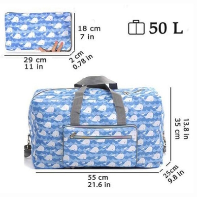 Petate plegable de nylon del viaje de la prenda impermeable del artículo de la capacidad grande