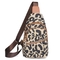 Bolso Customizde Logo Outdoor Crossbody Bag del pecho del estampado leopardo de las mujeres