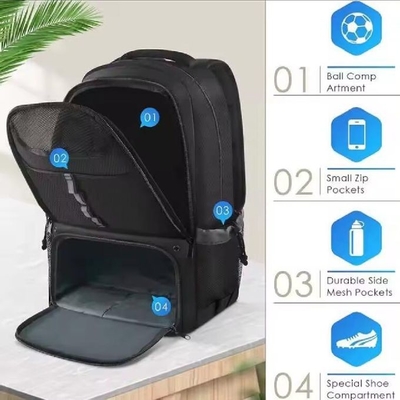Mochila de baloncesto para niños Gimnasio Deportes Mochila de fútbol con bolsillo de malla de pelota