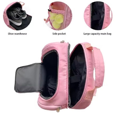 Mochila de pickleball, bolsa de remo, squash y raqueta de bádminton, con un compartimento de zapatos separado
