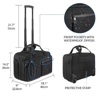 Bolso de transporte de pilotos a prueba de agua con compartimiento múltiple para viajes