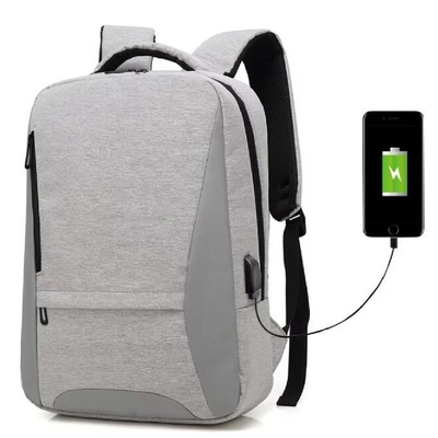 Mochila de negocios impermeable Mochila universitaria Mochila con USB para viajes de senderismo