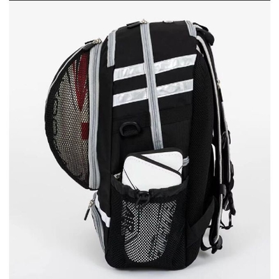 Bolsa deportiva negra Bolsa de fútbol Bolsa de baloncesto Mochila con compartimiento para pelotas