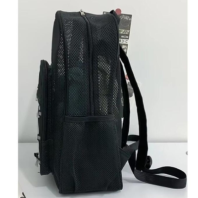 Moda Unisex Estudiantes Mochila de malla Bolsa escolar Bolsa de verano Bolsa de malla de playa