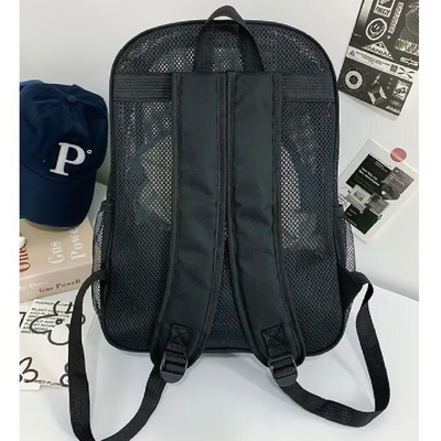 Moda Unisex Estudiantes Mochila de malla Bolsa escolar Bolsa de verano Bolsa de malla de playa