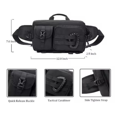 Mujeres de al aire libre de cuerpo cruzado Fanny Pack Versátil senderismo pecho cintura bolsa de bolso