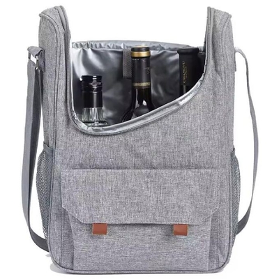 Bolsa de refrigeración de vino aislada e impermeable para 3 botellas de vino