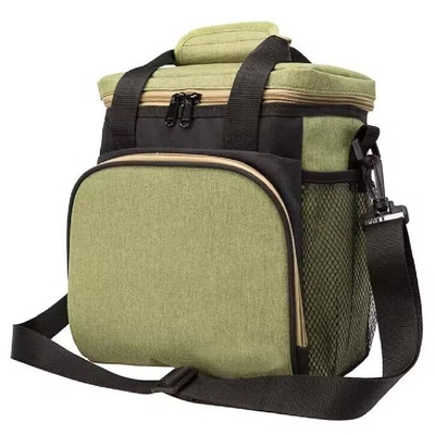 Bolso de comedor aislado de oficina Bolso de acondicionamiento físico de poliéster elegante impermeable de refrigeración térmica reutilizable
