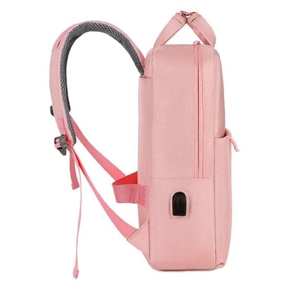 Viajes de negocios bolsas impermeables para mujeres moda anti robo mochilas portátiles con usb