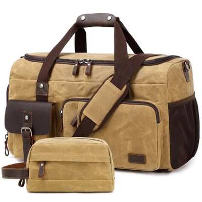 Larga capacidad de prendas de vestir equipaje Duffle de noche gimnasio casual fin de semana deportes lienzo bolsas de duffel