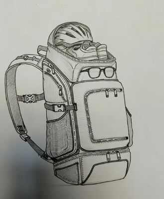 Bolso de deportes al aire libre de colores personalizados con tela transpirable y 5 compartimentos espaciosos para senderismo y campamento