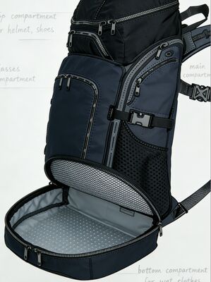 Bolsa Deportiva para Exteriores con Logo Personalizado, Poliéster Resistente al Agua y Panel Trasero de Malla para Transpirabilidad