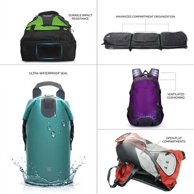 Sillón de yoga versátil, bolso de transporte, correas ajustables, bolsillos con cremallera múltiple, compañero de estudio para mujeres.