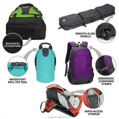 Bolso de gimnasio con guantes ventilados con compartimientos de guantes separados paneles de malla organizador de envoltura de mano de bolsillo Deportes de combate