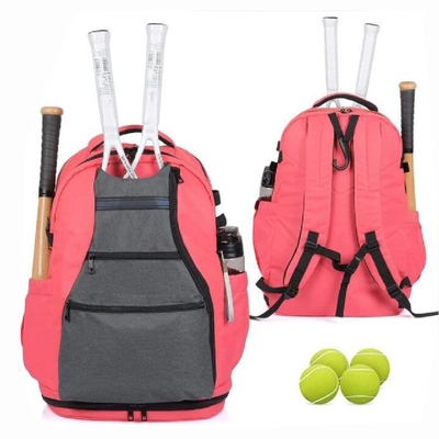 Mochila de tenis al aire libre para mujeres y hombres para 6 raquetas de tenis