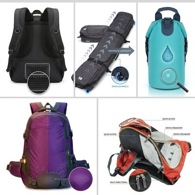 Bolsa de gimnasio tipo duffel de poliéster 600D de alta resistencia con compartimento ventilado para zapatos, gran capacidad para equipo deportivo de viaje